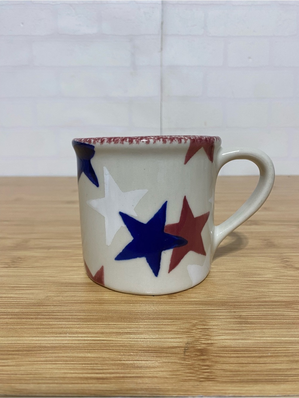 Starbucks Hartstone Star Print coffee Mug Red, White & Blue